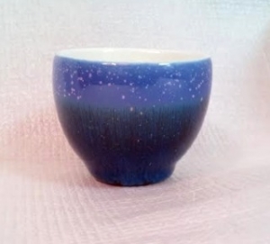 HWK101 雪晶紫色双層 隔熱小茶杯 80CC